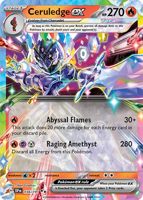 Ceruledge ex (036/191) [Scarlet & Violet: Surging Sparks] Pokémon