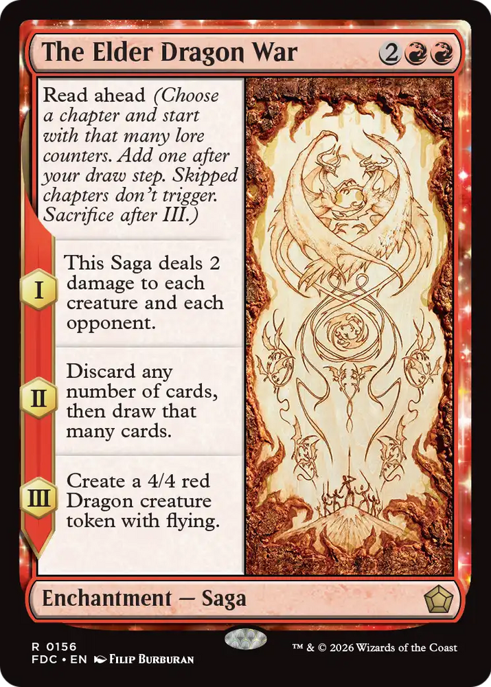 The Elder Dragon War [Foundations Commander] Magic: The Gathering