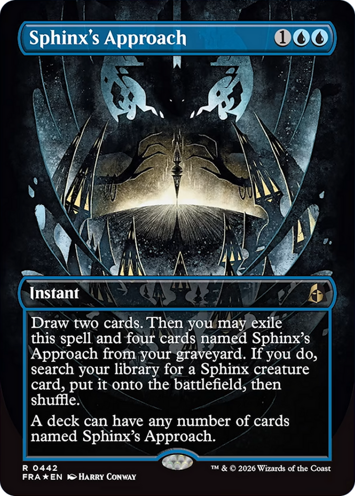 Sphinx's Approach (Borderless) [Reality Fracture] Magic: The Gathering