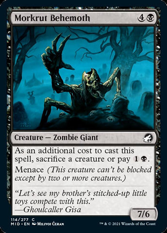 Morkrut Behemoth [Innistrad: Midnight Hunt] Magic: The Gathering