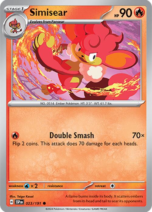 Simisear (023/191) [Scarlet & Violet: Surging Sparks] Pokémon