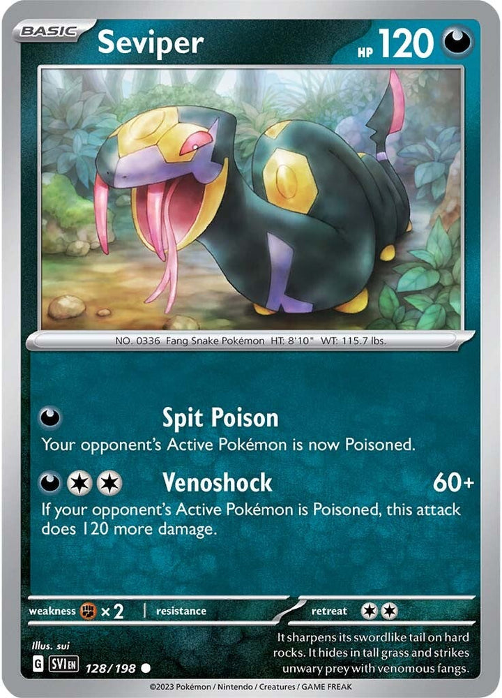 Seviper (128/198) [Scarlet & Violet: Base Set] Pokémon