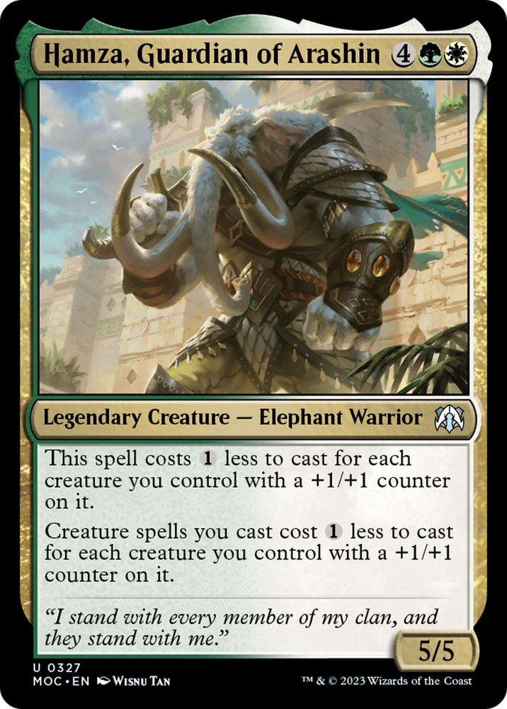Hamza, Guardian of Arashin [March of the Machine Commander] Magic: The Gathering