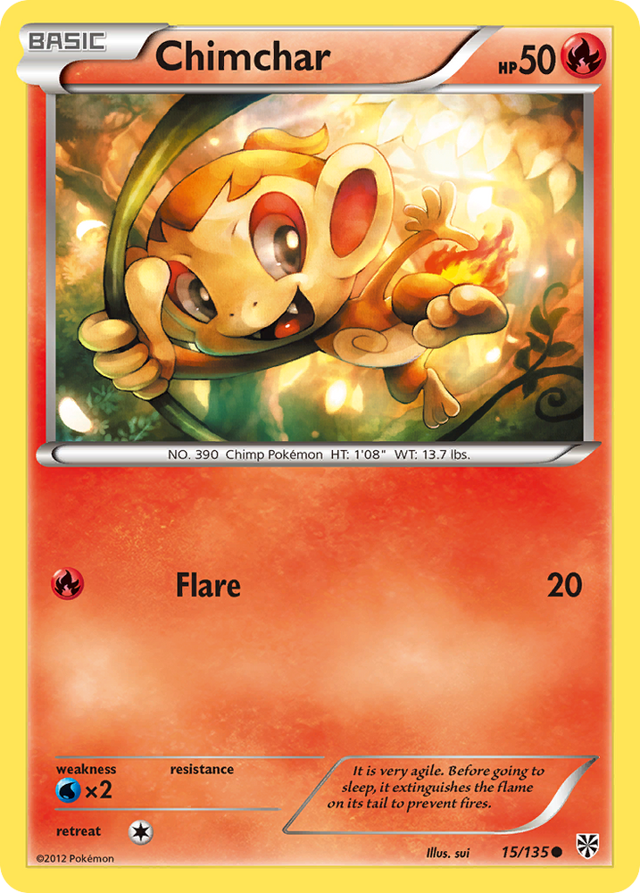Chimchar (15/135) [Black & White: Plasma Storm] Pokémon