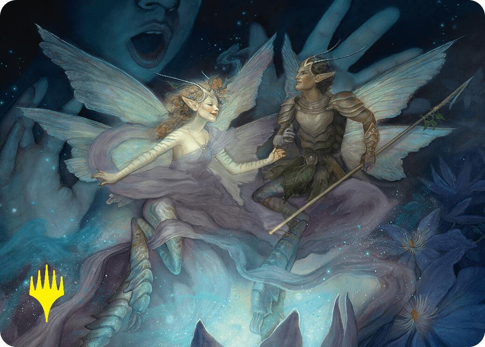 Faebloom Trick Art Card (6/54) (Gold-Stamped Signature) [Foundations Art Series] Magic: The Gathering