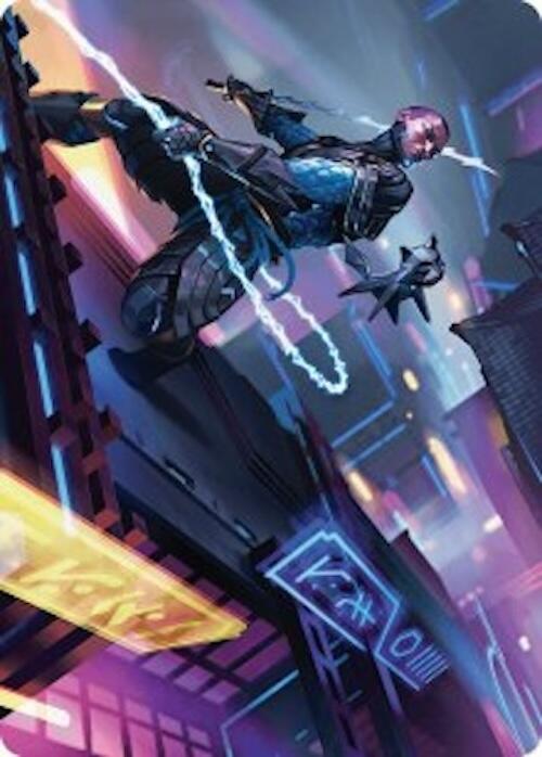 Kaito, Cunning Infiltrator Art Card (51/54) [Foundations Art Series] Magic: The Gathering