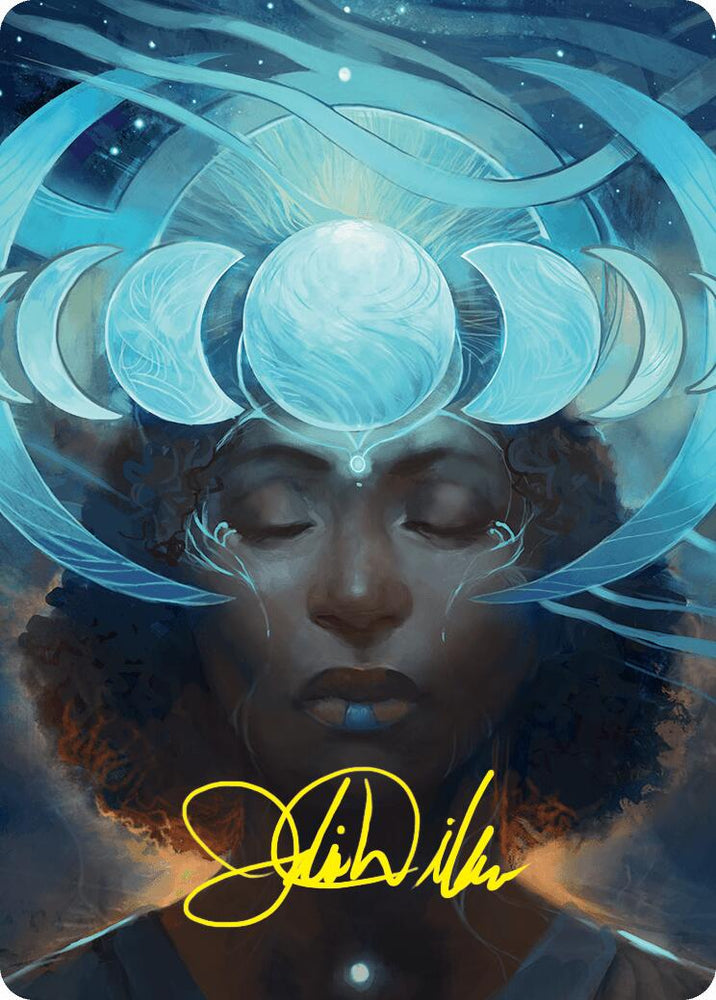 Lunar Insight Art Card (31/54) (Gold-Stamped Signature) [Foundations Art Series] Magic: The Gathering