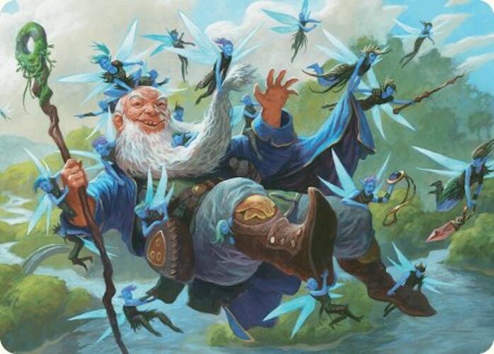 Mischievous Mystic Art Card (7/54) [Foundations Art Series] Magic: The Gathering