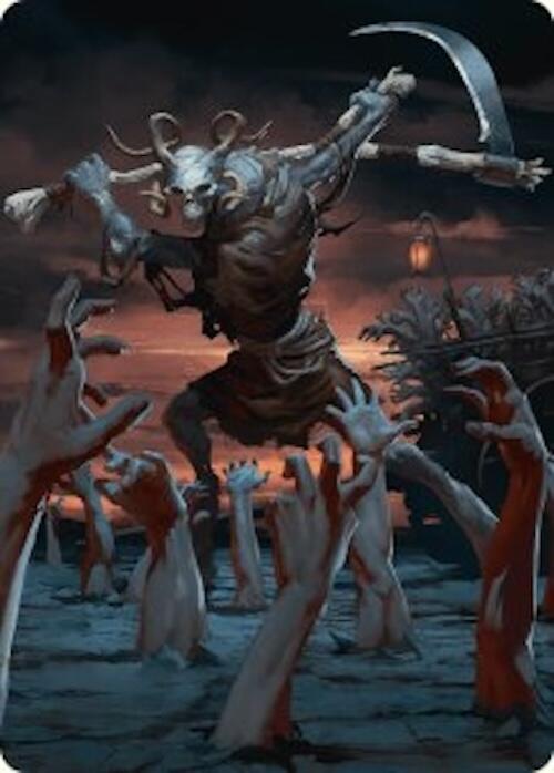 Abyssal Harvester Art Card (34/54) [Foundations Art Series] Magic: The Gathering