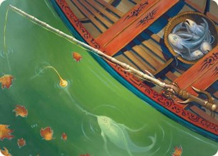 Fishing Pole Art Card (18/54) [Foundations Art Series] Magic: The Gathering