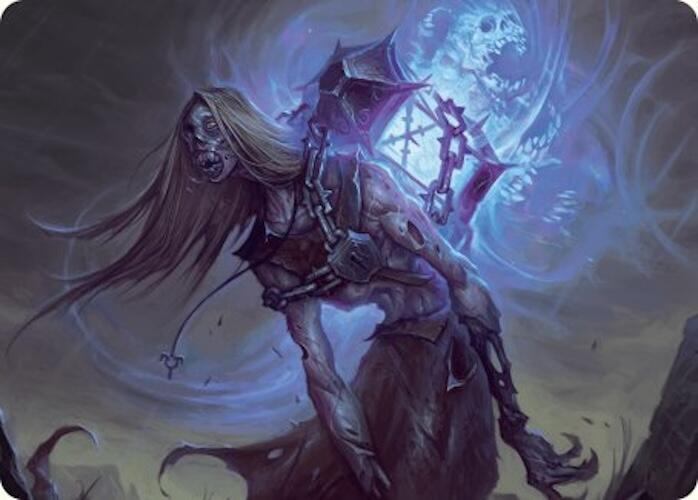 Soul-Shackled Zombie Art Card (9/54) [Foundations Art Series] Magic: The Gathering