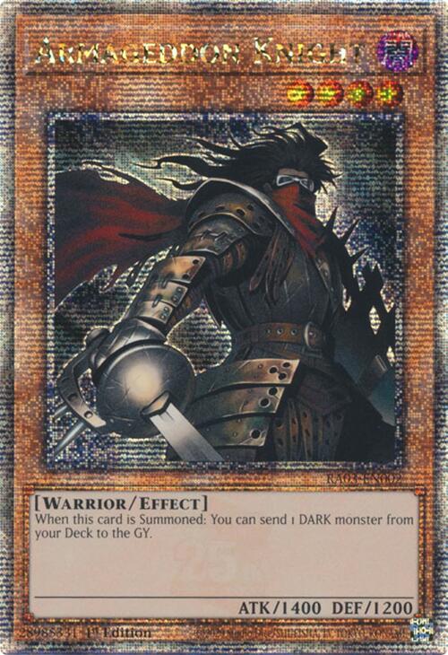 Armageddon Knight (Quarter Century Secret Rare) [RA03-EN002] Quarter Century Secret Rare Yu-Gi-Oh!