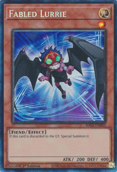 Fabled Lurrie (CR) [RA03-EN003] Prismatic Collector's Rare Yu-Gi-Oh!