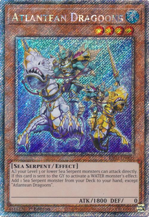 Atlantean Dragoons (Platinum Secret Rare) [RA03-EN006] Platinum Secret Rare Yu-Gi-Oh!
