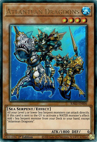 Atlantean Dragoons (UTR) [RA03-EN006] Prismatic Ultimate Rare Yu-Gi-Oh!