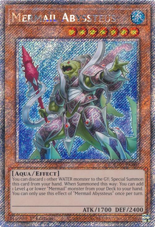 Mermail Abyssteus (Platinum Secret Rare) [RA03-EN007] Platinum Secret Rare Yu-Gi-Oh!