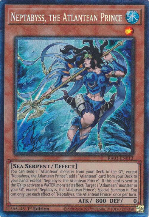 Neptabyss, the Atlantean Prince (CR) [RA03-EN013] Prismatic Collector's Rare Yu-Gi-Oh!