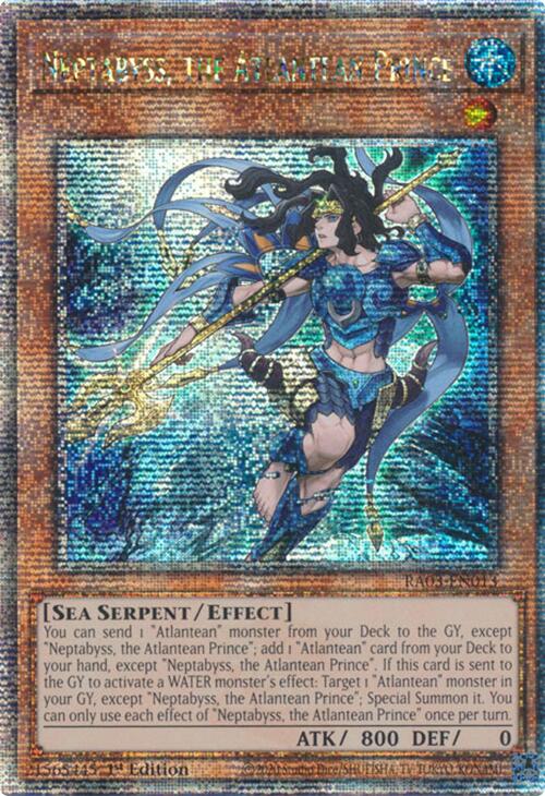 Neptabyss, the Atlantean Prince (Quarter Century Secret Rare) [RA03-EN013] Quarter Century Secret Rare Yu-Gi-Oh!