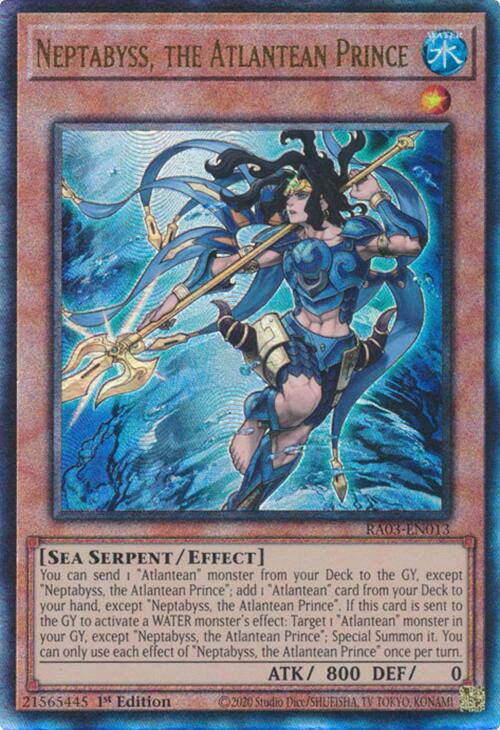 Neptabyss, the Atlantean Prince (UTR) [RA03-EN013] Prismatic Ultimate Rare Yu-Gi-Oh!