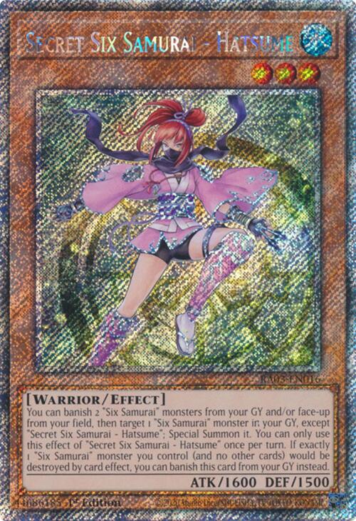 Secret Six Samurai - Hatsume (Platinum Secret Rare) [RA03-EN016] Platinum Secret Rare Yu-Gi-Oh!