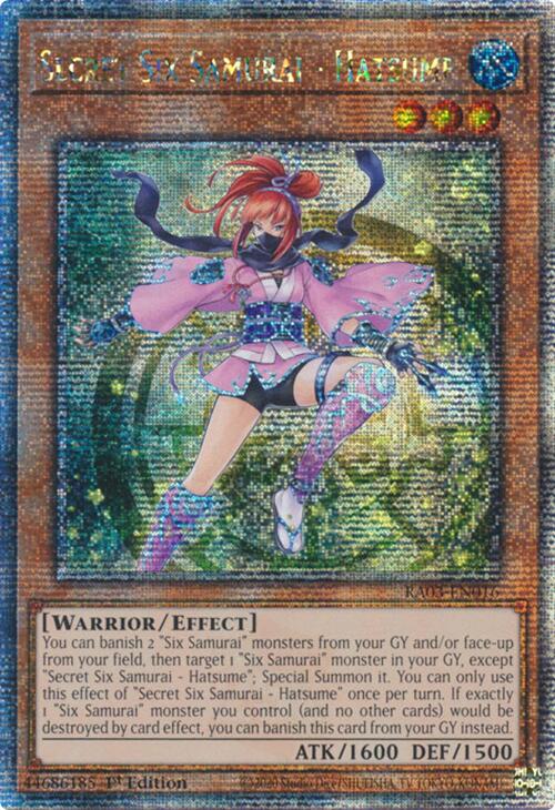Secret Six Samurai - Hatsume (Quarter Century Secret Rare) [RA03-EN016] Quarter Century Secret Rare Yu-Gi-Oh!