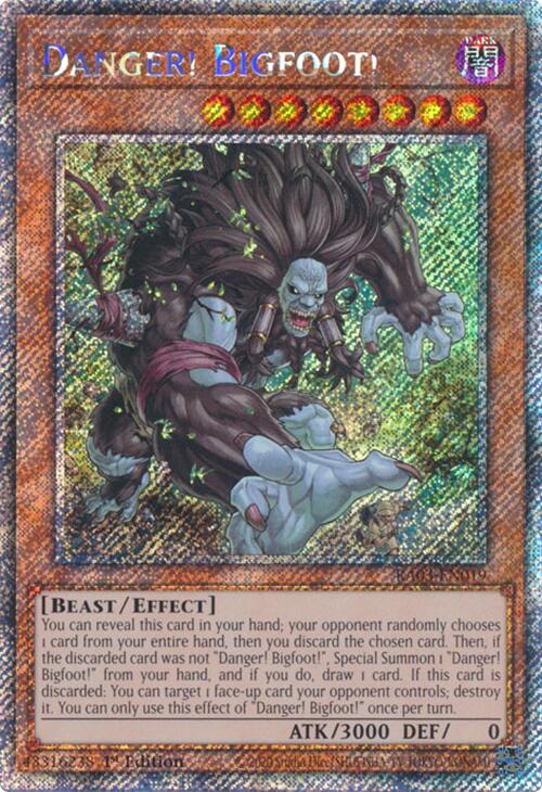 Danger! Bigfoot! (Platinum Secret Rare) [RA03-EN019] Platinum Secret Rare Yu-Gi-Oh!