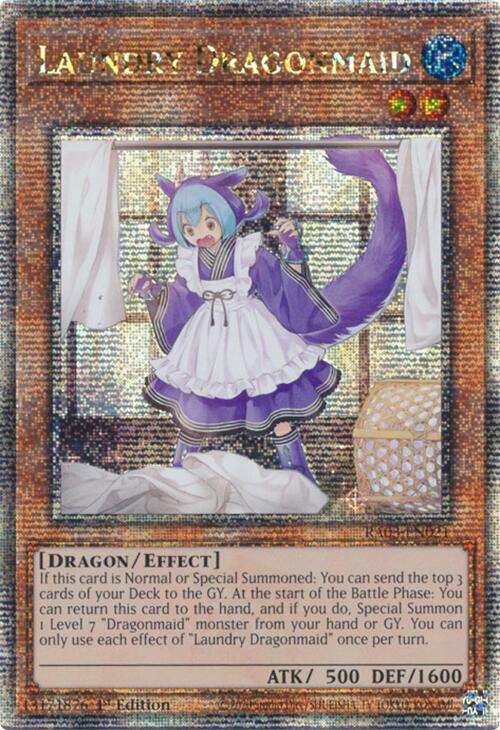 Laundry Dragonmaid (Quarter Century Secret Rare) [RA03-EN021] Quarter Century Secret Rare Yu-Gi-Oh!