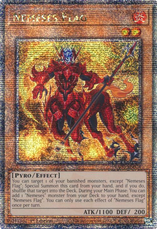 Nemeses Flag (Quarter Century Secret Rare) [RA03-EN024] Quarter Century Secret Rare Yu-Gi-Oh!
