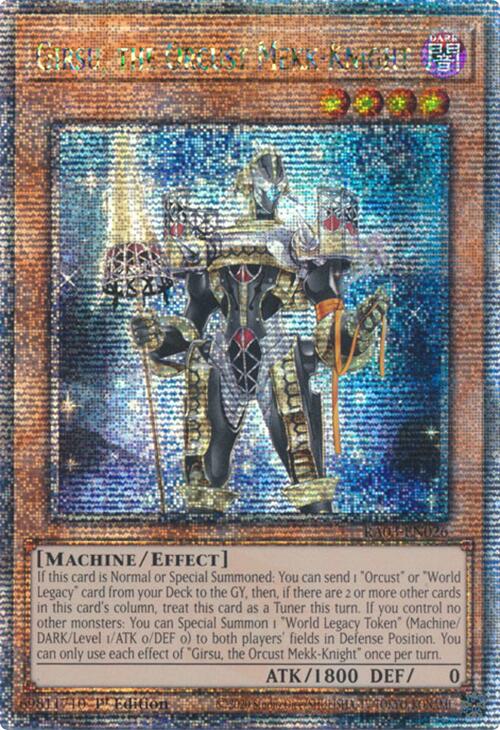 Girsu, the Orcust Mekk-Knight (Quarter Century Secret Rare) [RA03-EN026] Quarter Century Secret Rare Yu-Gi-Oh!