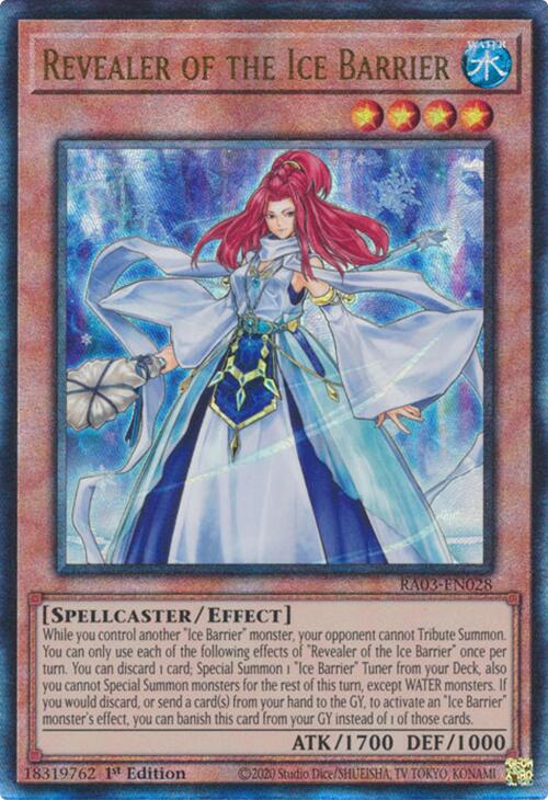 Revealer of the Ice Barrier (UTR) [RA03-EN028] Prismatic Ultimate Rare Yu-Gi-Oh!
