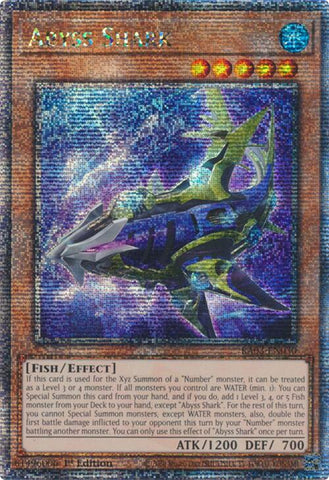 Abyss Shark (Quarter Century Secret Rare) [RA03-EN030] Quarter Century Secret Rare Yu-Gi-Oh!