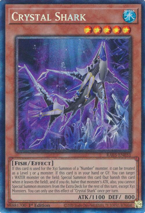 Crystal Shark (CR) [RA03-EN031] Prismatic Collector's Rare Yu-Gi-Oh!