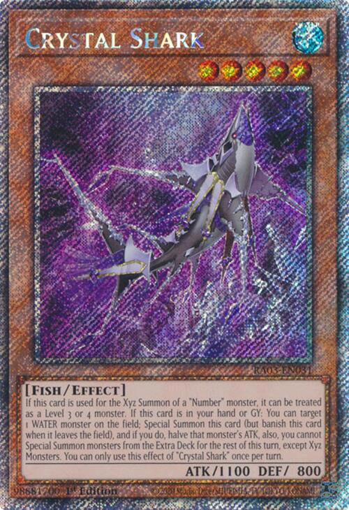 Crystal Shark (Platinum Secret Rare) [RA03-EN031] Platinum Secret Rare Yu-Gi-Oh!