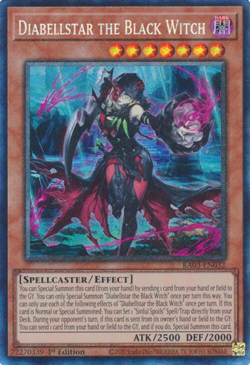 Diabellstar the Black Witch (CR) [RA03-EN032] Prismatic Collector's Rare Yu-Gi-Oh!