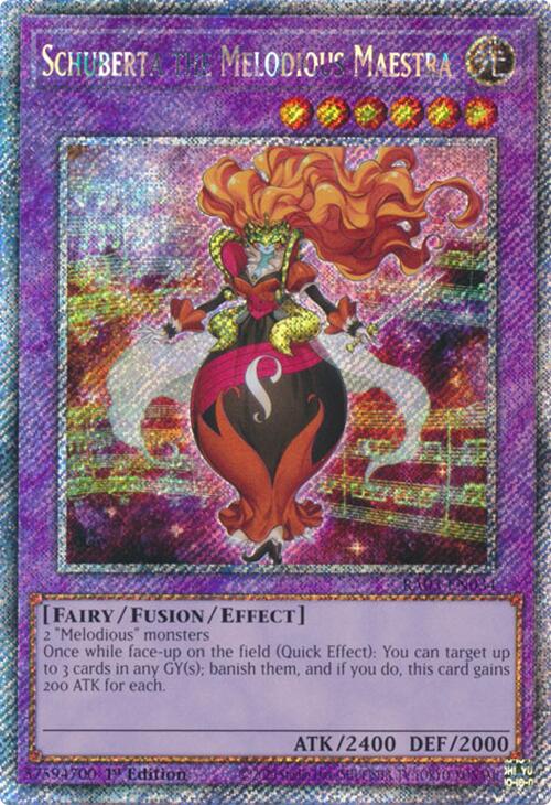 Schuberta the Melodious Maestra (Platinum Secret Rare) [RA03-EN034] Platinum Secret Rare Yu-Gi-Oh!
