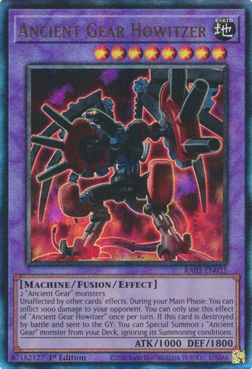 Ancient Gear Howitzer (UTR) [RA03-EN035] Prismatic Ultimate Rare Yu-Gi-Oh!
