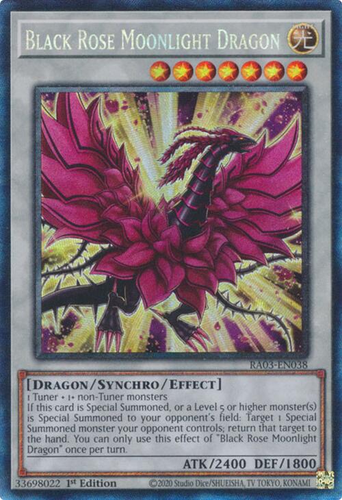 Black Rose Moonlight Dragon (CR) [RA03-EN038] Prismatic Collector's Rare Yu-Gi-Oh!