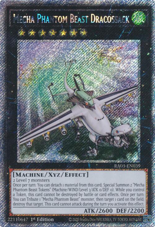 Mecha Phantom Beast Dracossack (Platinum Secret Rare) [RA03-EN039] Platinum Secret Rare Yu-Gi-Oh!