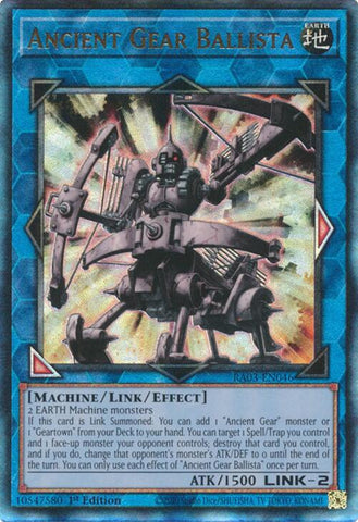 Ancient Gear Ballista (UTR) [RA03-EN046] Prismatic Ultimate Rare Yu-Gi-Oh!