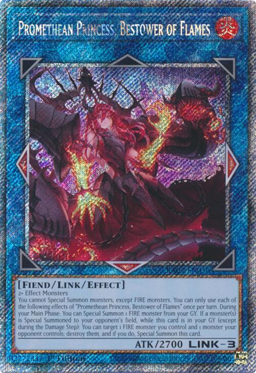 Promethean Princess, Bestower of Flames (Platinum Secret Rare) [RA03-EN050] Platinum Secret Rare Yu-Gi-Oh!