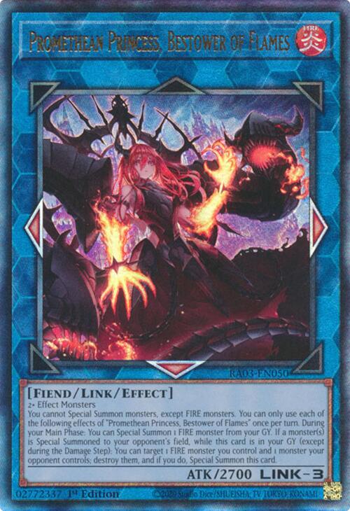 Promethean Princess, Bestower of Flames (UTR) [RA03-EN050] Prismatic Ultimate Rare Yu-Gi-Oh!