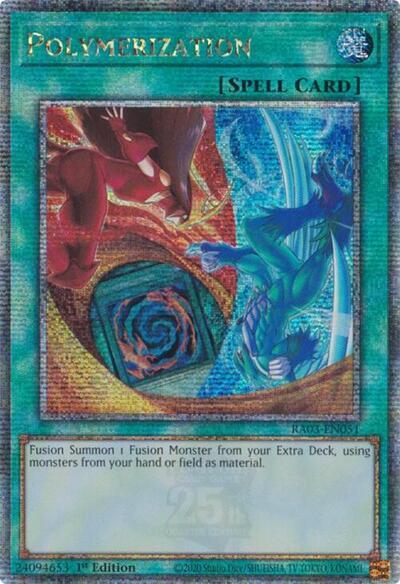 Polymerization (Quarter Century Secret Rare) [RA03-EN051] Quarter Century Secret Rare Yu-Gi-Oh!
