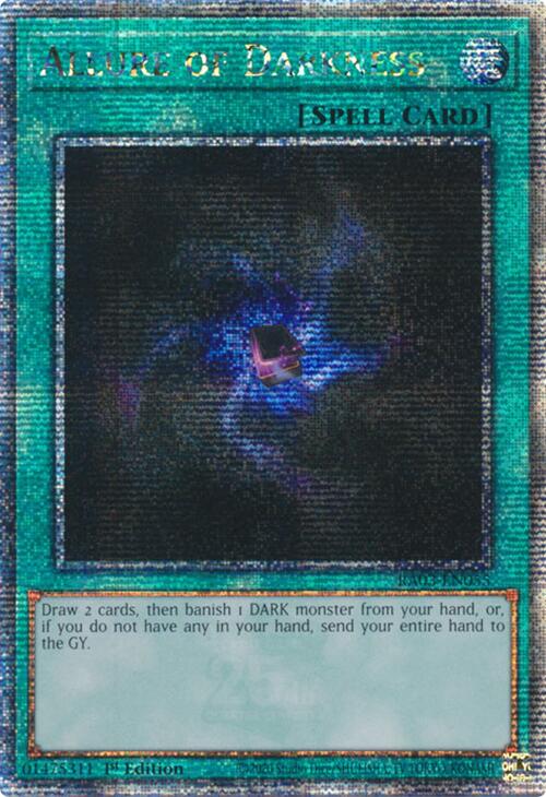 Allure of Darkness (Quarter Century Secret Rare) [RA03-EN055] Quarter Century Secret Rare Yu-Gi-Oh!