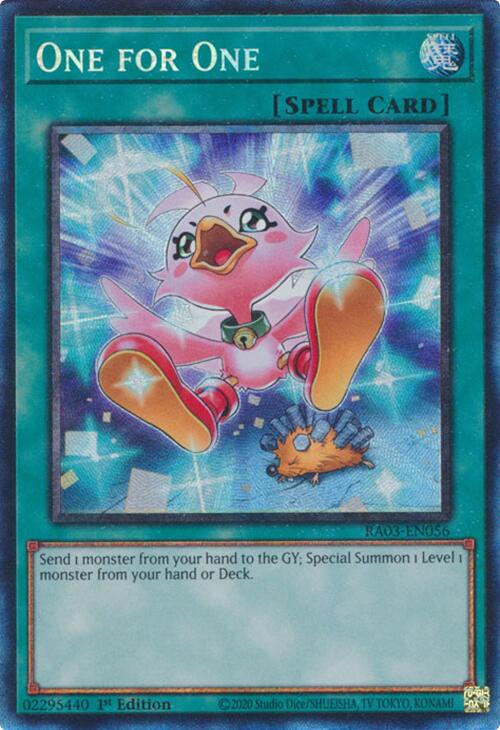 One for One (CR) [RA03-EN056] Prismatic Collector's Rare Yu-Gi-Oh!