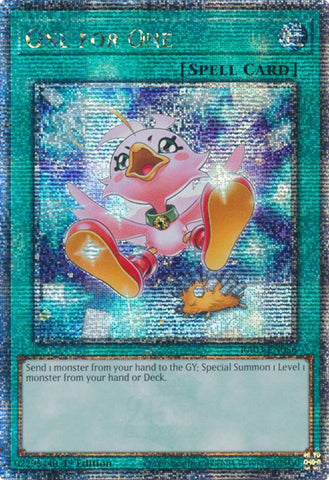 One for One (Alternate Art) (Quarter Century Secret Rare) [RA03-EN056] Quarter Century Secret Rare Yu-Gi-Oh!