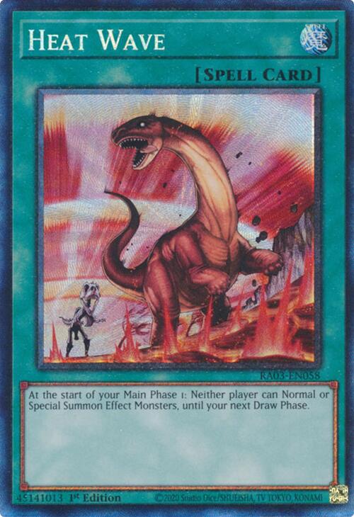 Heat Wave (CR) [RA03-EN058] Prismatic Collector's Rare Yu-Gi-Oh!