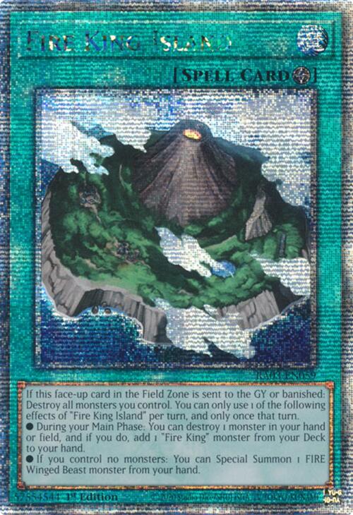Fire King Island (Quarter Century Secret Rare) [RA03-EN059] Quarter Century Secret Rare Yu-Gi-Oh!