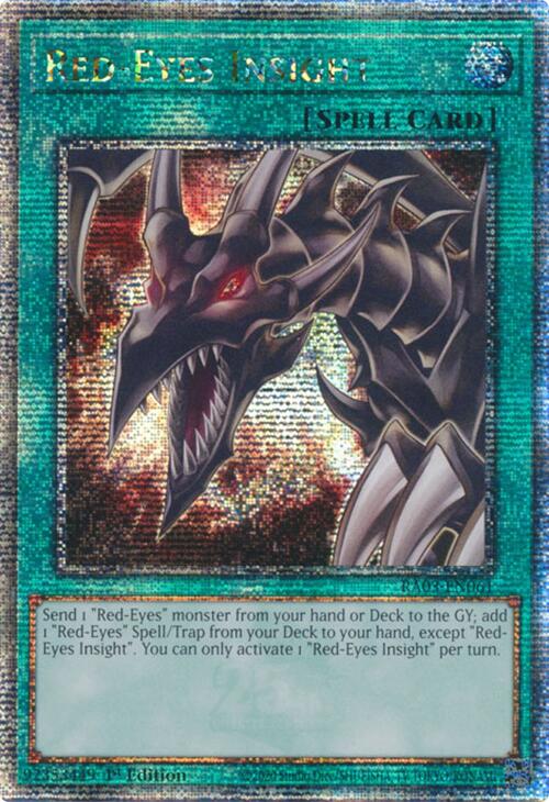 Red-Eyes Insight (Quarter Century Secret Rare) [RA03-EN061] Quarter Century Secret Rare Yu-Gi-Oh!
