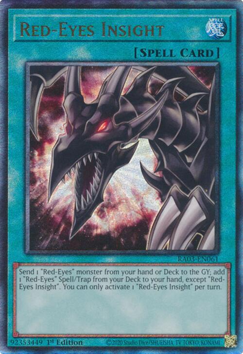 Red-Eyes Insight (UTR) [RA03-EN061] Prismatic Ultimate Rare Yu-Gi-Oh!