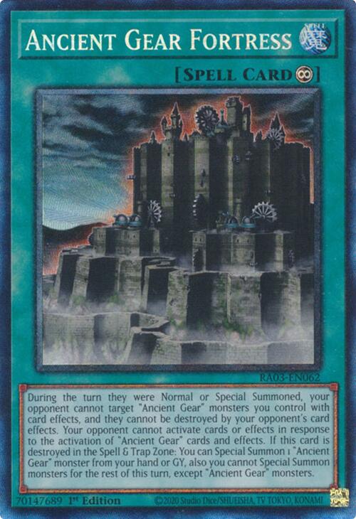 Ancient Gear Fortress (CR) [RA03-EN062] Prismatic Collector's Rare Yu-Gi-Oh!